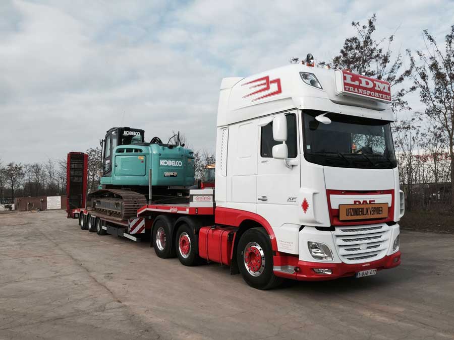 Dieplader transport